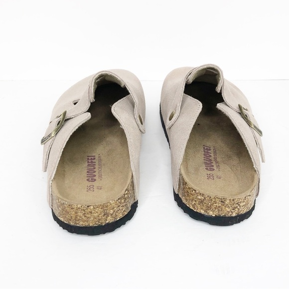 Guoluofei tan Suede mules - Picture 2 of 11